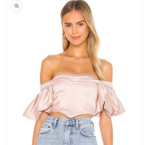 lpa cropped peasant top